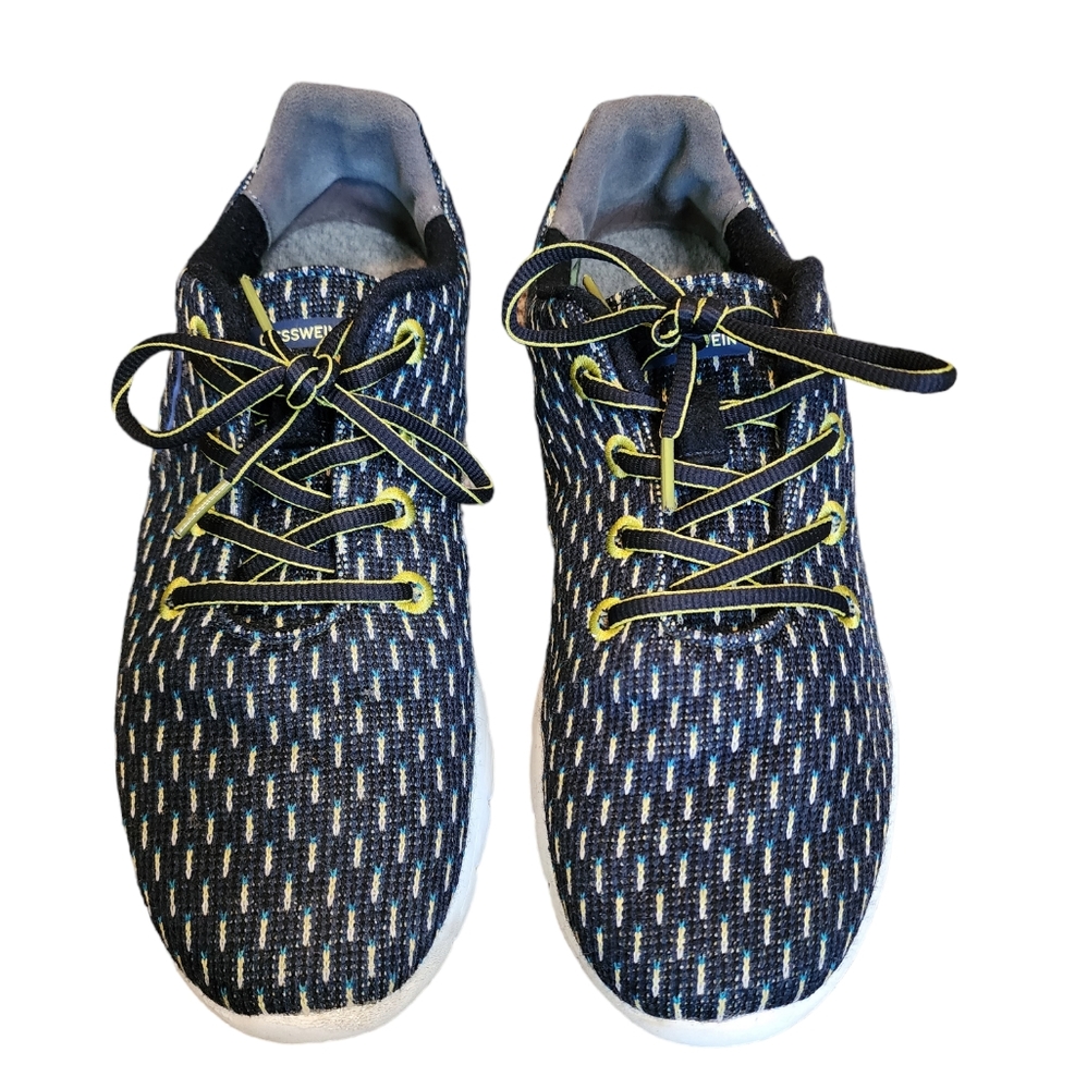 Geissman Merino Wool Runners Flexible Lightweight Sneakers EU 45 US 11 navy grey